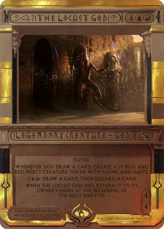 The Locust God MTG proxy card