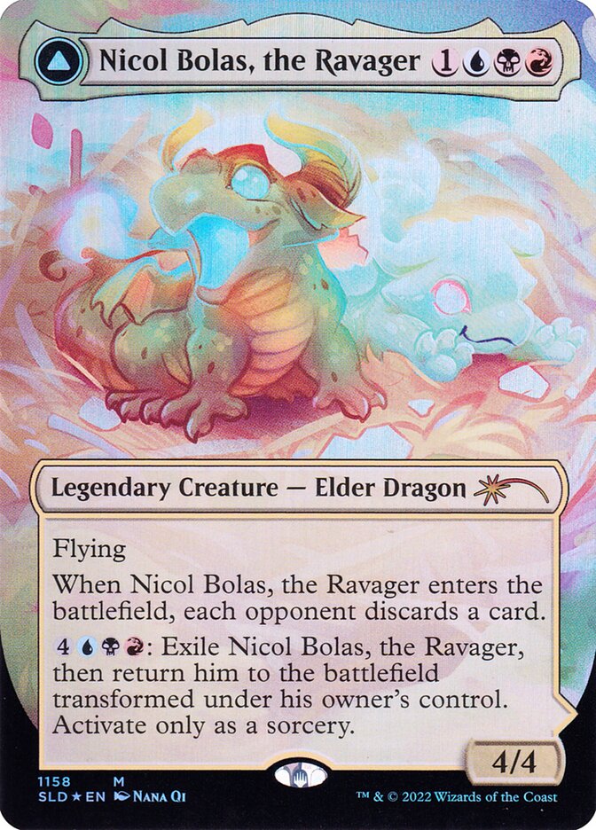 Nicol Bolas, the Ravager // Nicol Bolas, the Arisen MTG proxy card