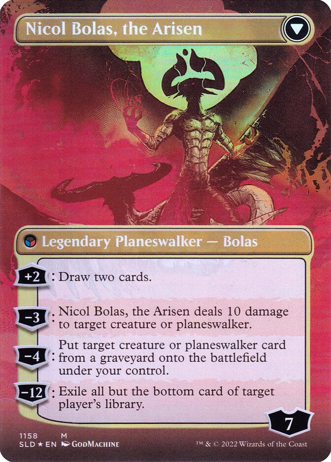 Nicol Bolas, the Arisen - back face MTG proxy card