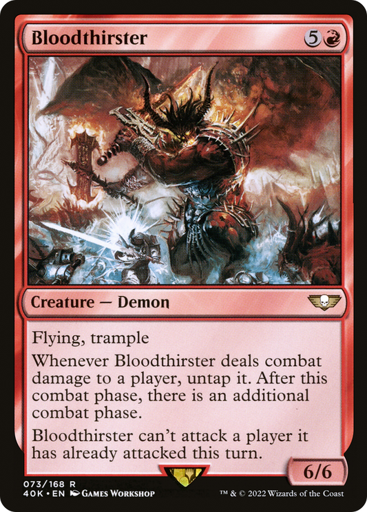 Bloodthirster MTG proxy card