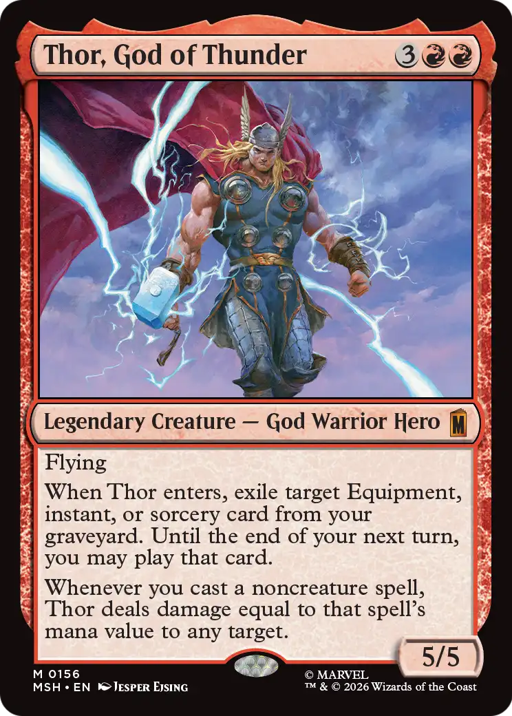 Thor, God of Thunder MTG proxy card