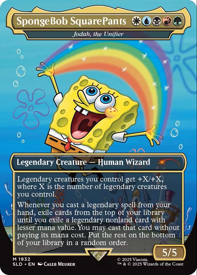 Jodah, the Unifier “SpongeBob SquarePants” MTG proxy card