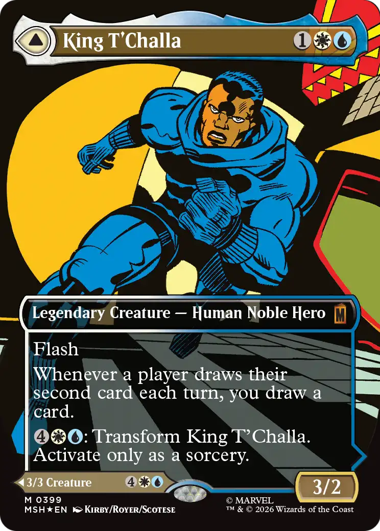 King T'Challa // Black Panther, Hope Enduring MTG proxy card