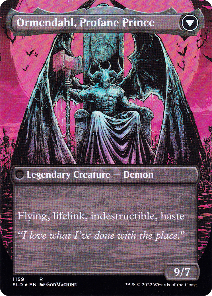 Ormendahl, Profane Prince - back face MTG proxy card