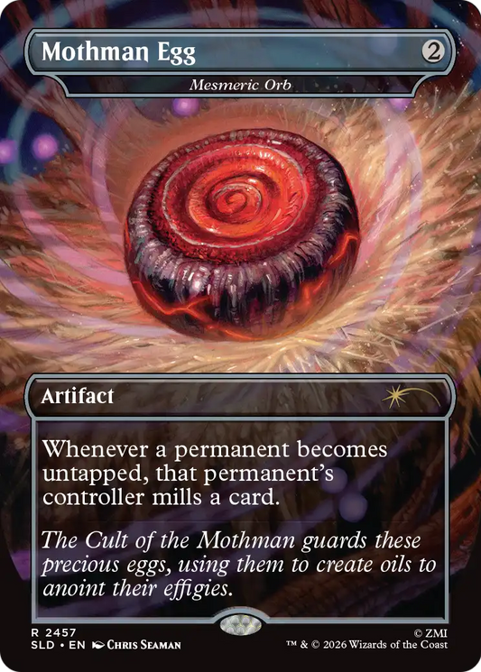 Mesmeric Orb “Mothman Egg” MTG proxy card