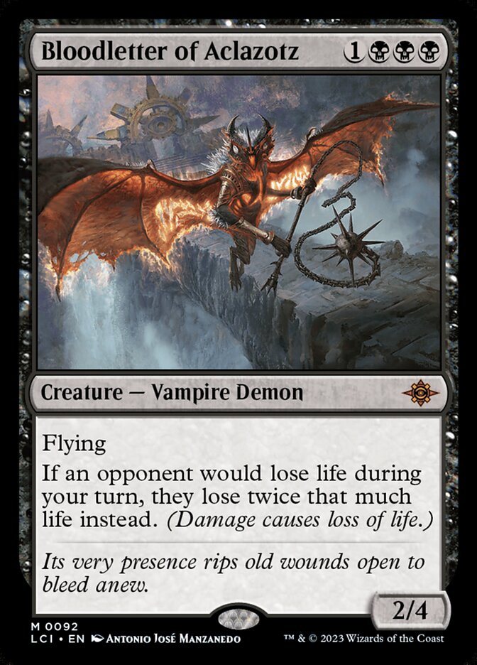 Bloodletter of Aclazotz MTG proxy card
