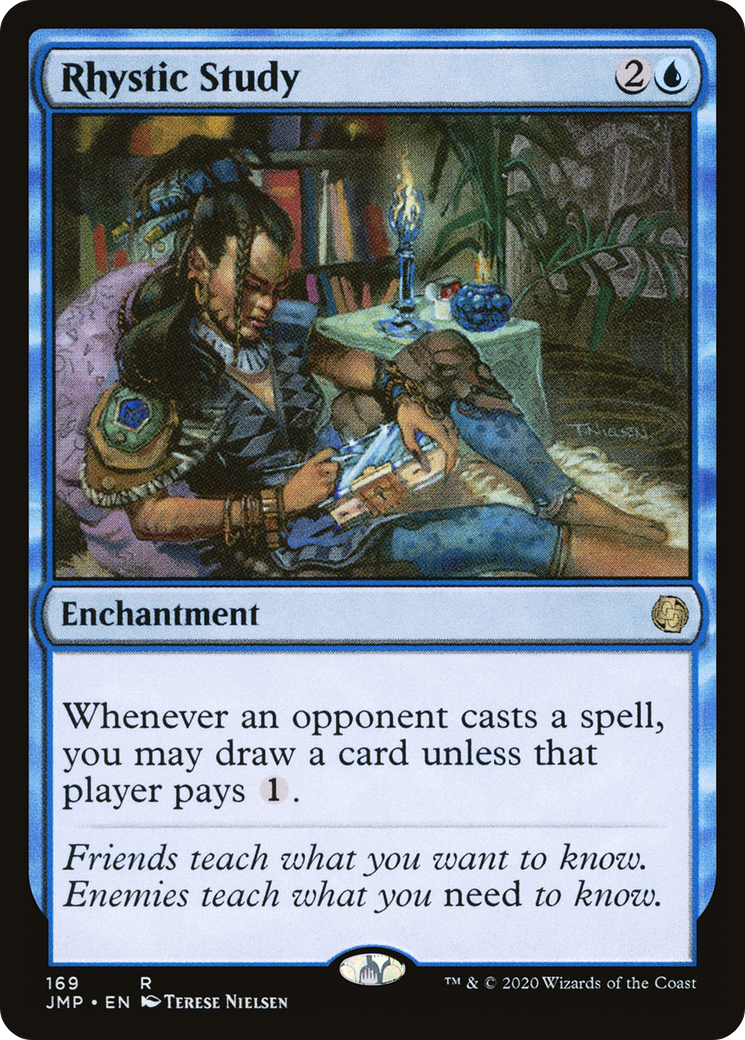 Rhystic Study MTG proxy card