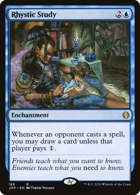 Rhystic Study MTG proxy card
