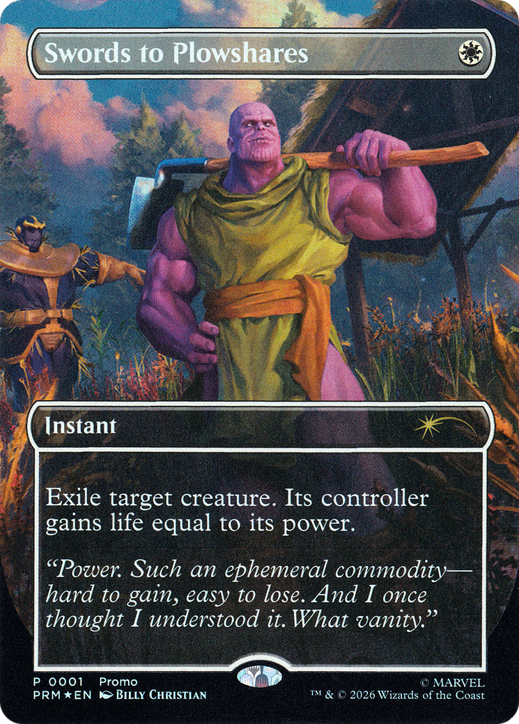 Swords to Plowshares MTG proxy card