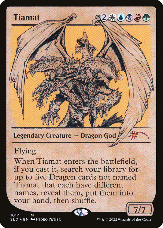 Tiamat MTG proxy card