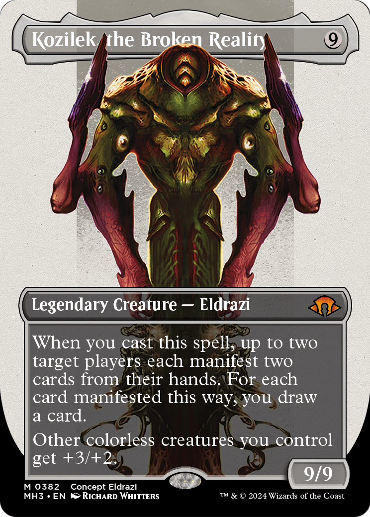 Kozilek, the Broken Reality MTG proxy card