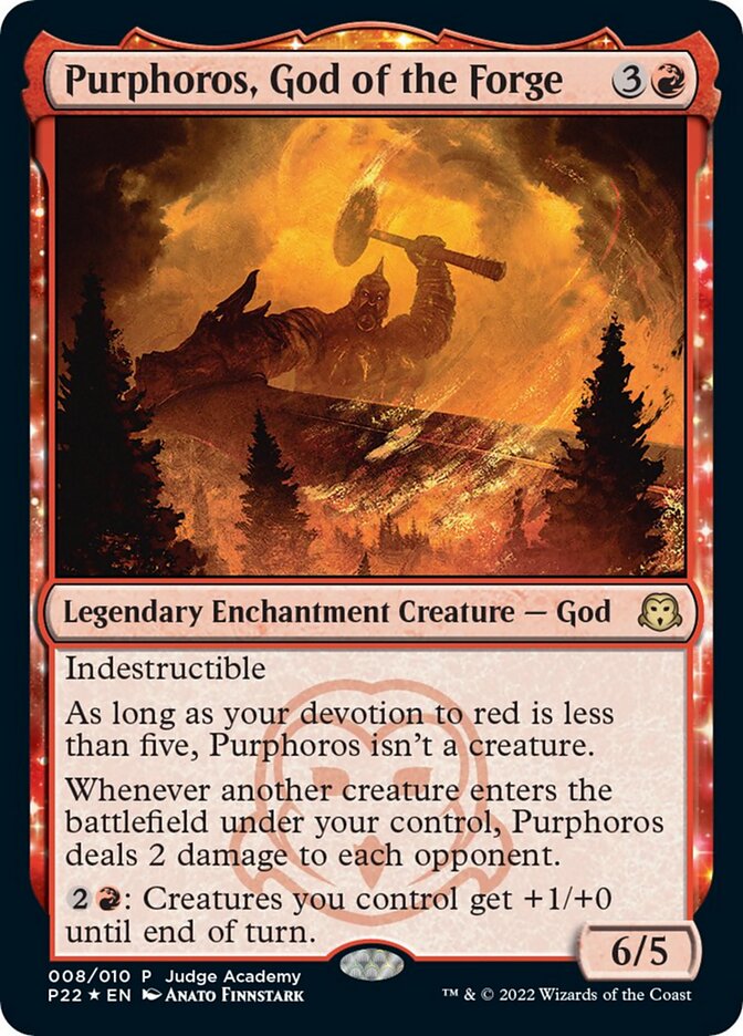 Purphoros, God of the Forge MTG proxy card