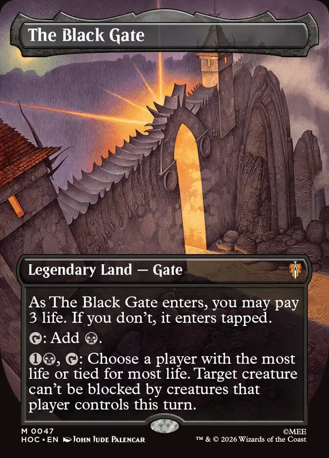 The Black Gate MTG proxy card