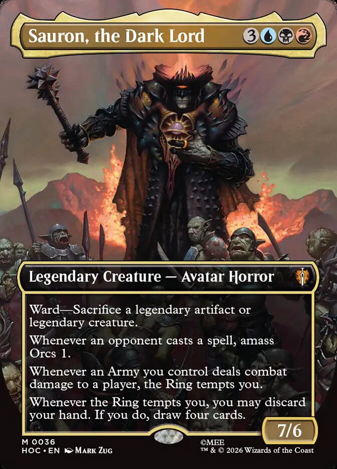 Sauron, the Dark Lord MTG proxy card