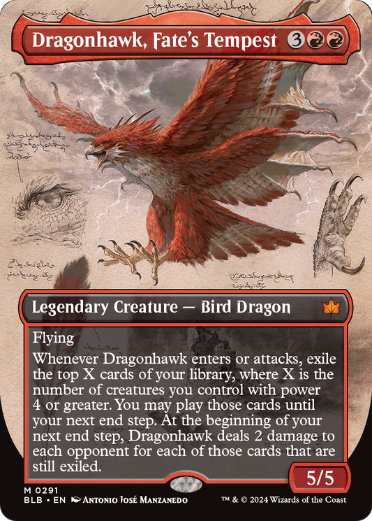 Dragonhawk, Fate's Tempest MTG proxy card