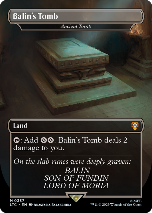 Ancient Tomb “Balin's Tomb” MTG proxy card