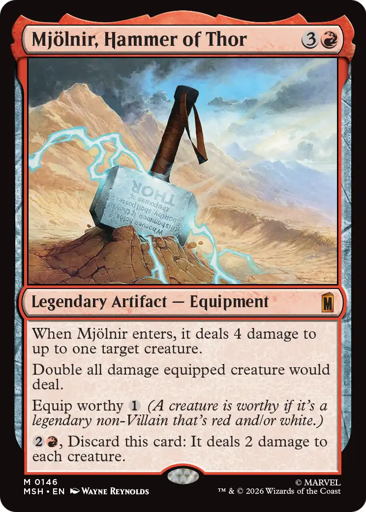 Mjölnir, Hammer of Thor MTG proxy card