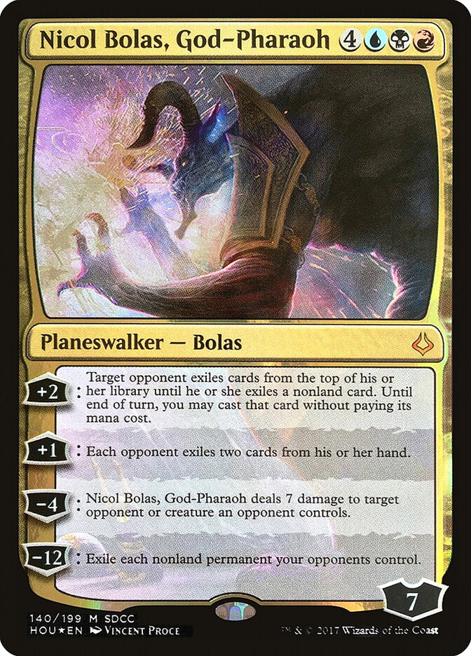 Nicol Bolas, God-Pharaoh MTG proxy card