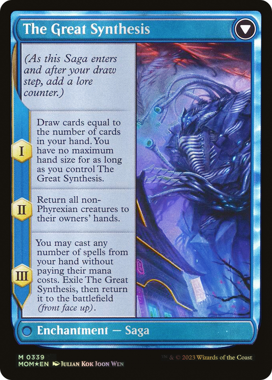 The Great Synthesis - back face MTG proxy card