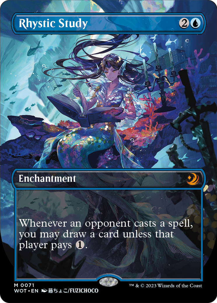 Rhystic Study MTG proxy card