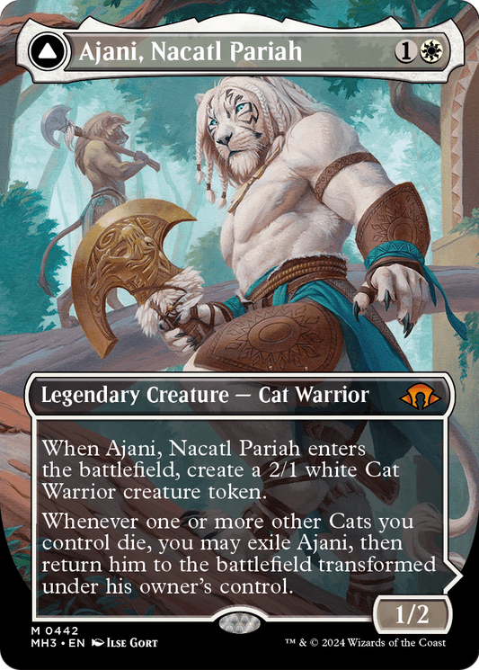Ajani, Nacatl Pariah // Ajani, Nacatl Avenger MTG proxy card