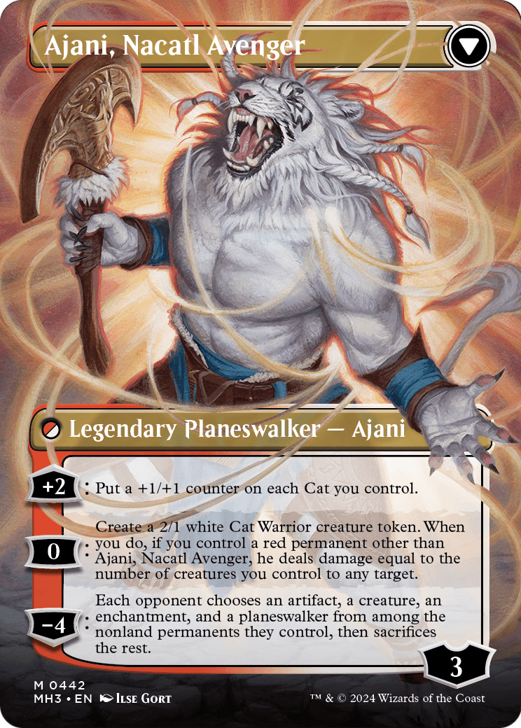 Ajani, Nacatl Avenger - back face MTG proxy card