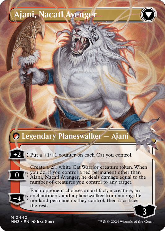 Ajani, Nacatl Avenger - back face MTG proxy card