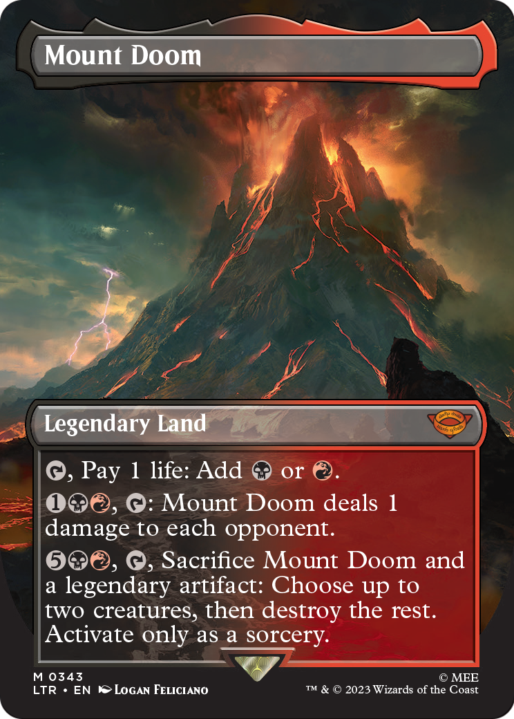 Mount Doom MTG proxy card