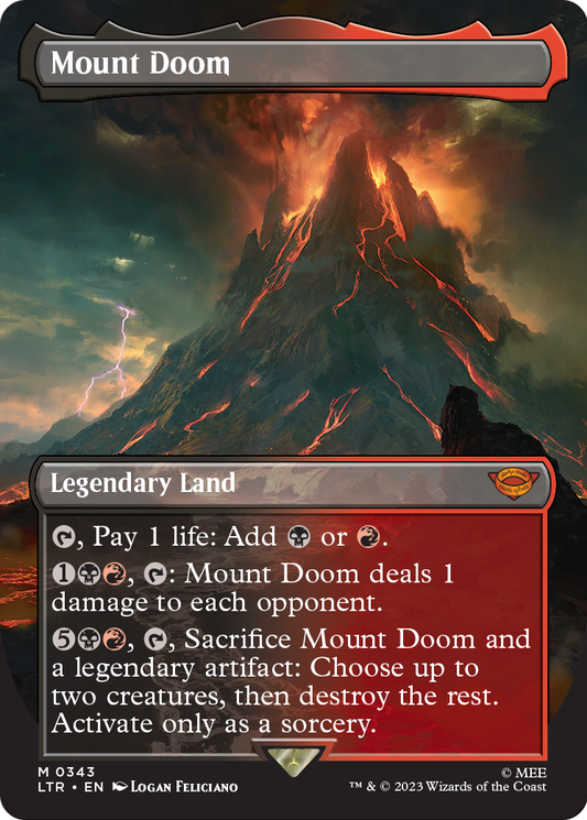 Mount Doom MTG proxy card