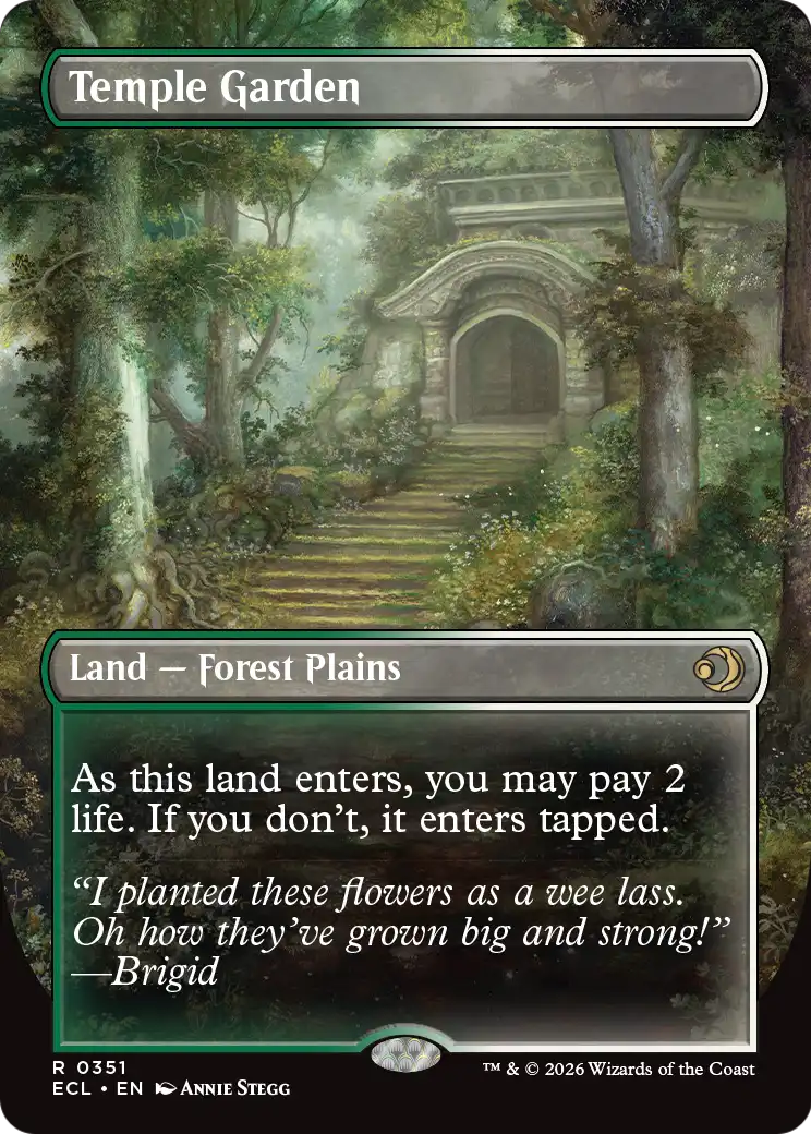 Temple Garden - back face MTG proxy card