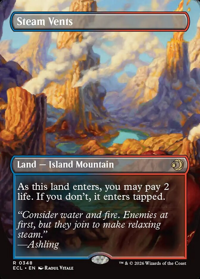 Steam Vents // Steam Vents - Lorwyn Eclipsed – MTG Proxy Card