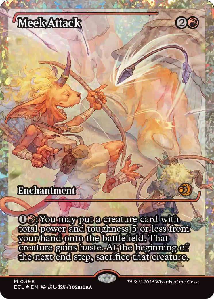 Meek Attack MTG proxy card
