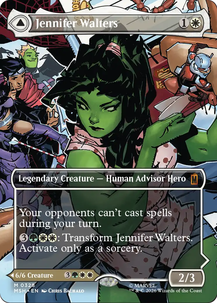 Jennifer Walters // The Sensational She-Hulk MTG proxy card