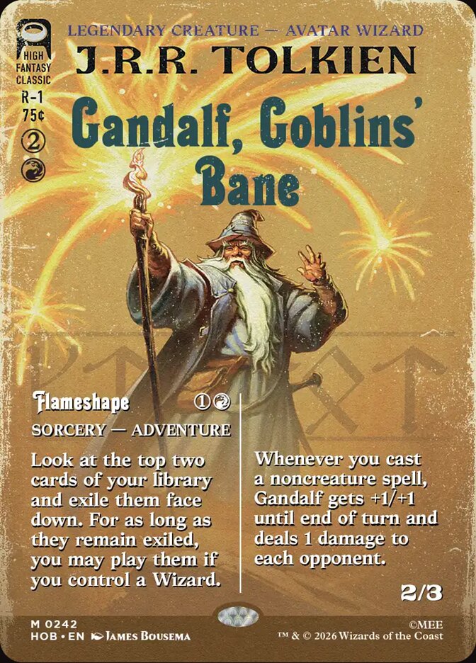 Gandalf, Goblins' Bane // Flameshape MTG proxy card