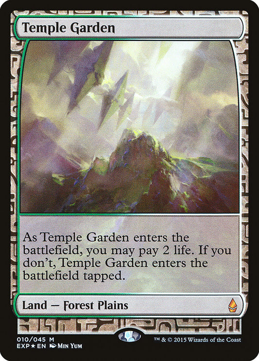 Temple Garden - Zendikar Expeditions (Foil) – MTG Proxy Card