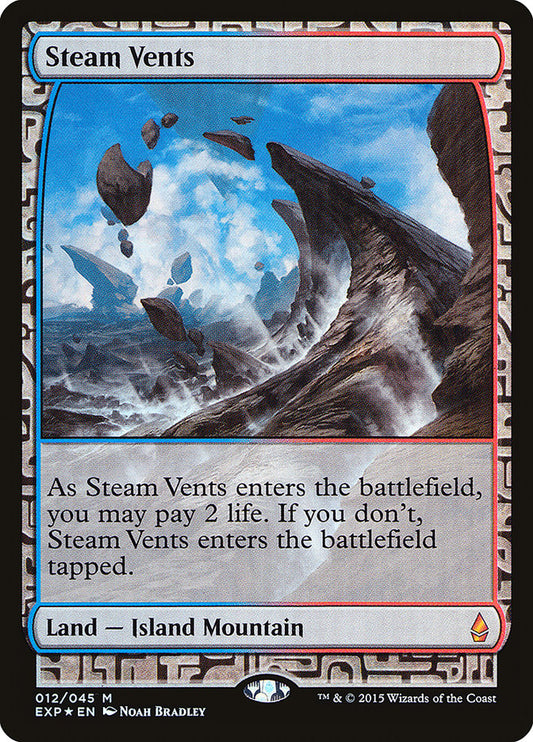 Steam Vents - Zendikar Expeditions (Foil) – MTG Proxy Card
