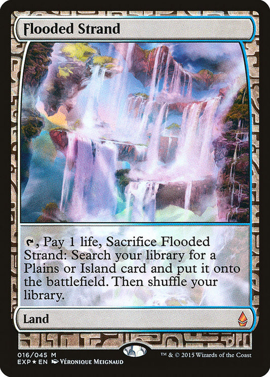 Flooded Strand - Zendikar Expeditions (Foil) – MTG Proxy Card