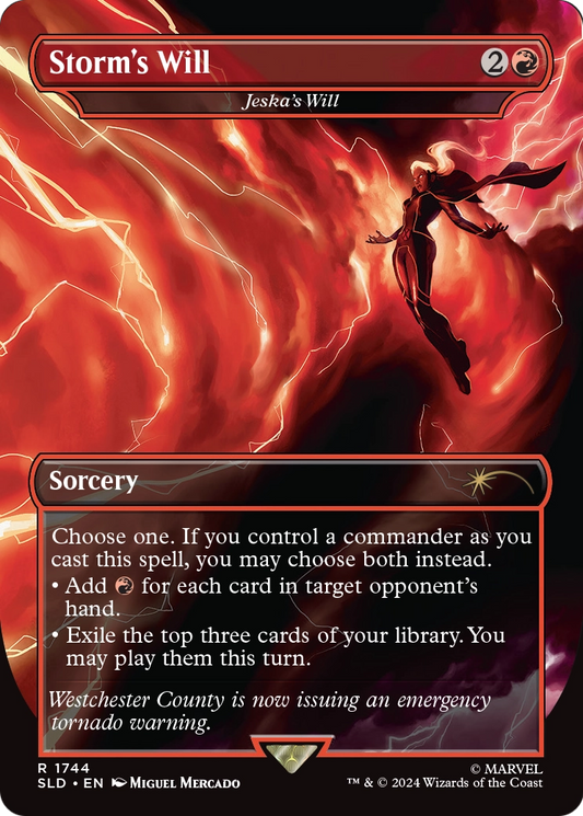 Jeska's Will “Storm's Will” MTG proxy card