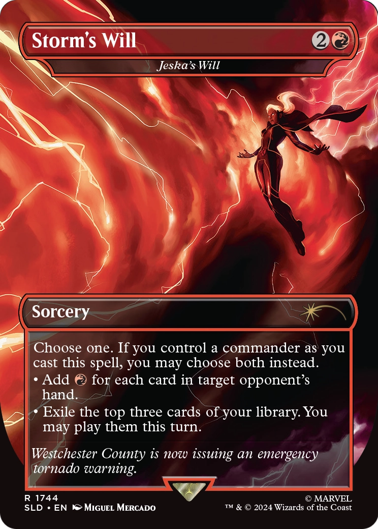 Jeska's Will “Storm's Will” MTG proxy card