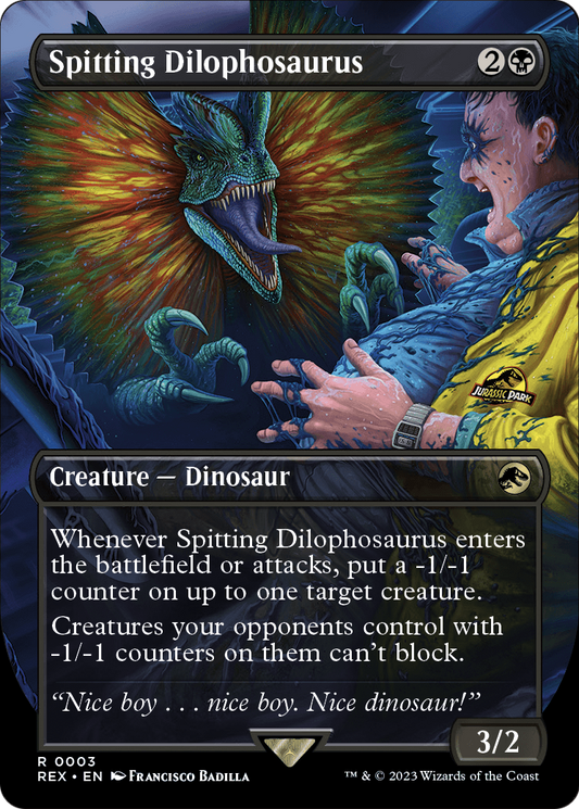Spitting Dilophosaurus MTG proxy card