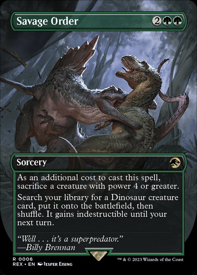 Savage Order MTG proxy card