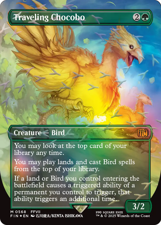 Traveling Chocobo MTG proxy card