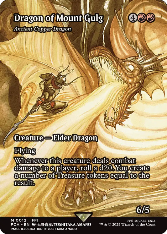 Ancient Copper Dragon “Dragon of Mount Gulg” MTG proxy card