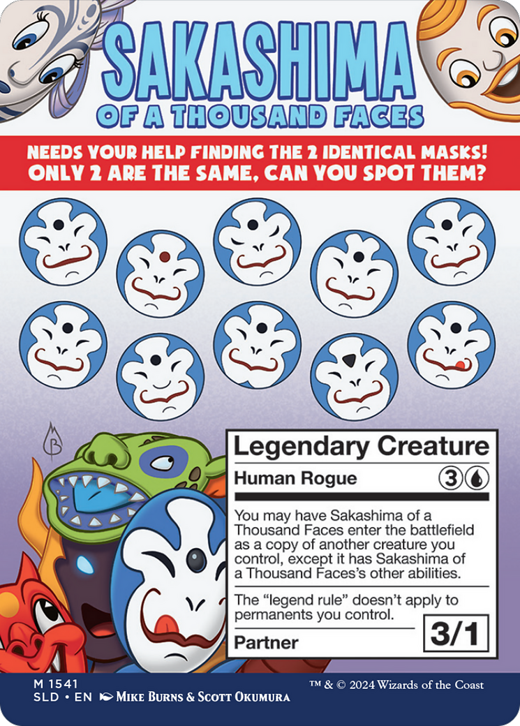 Sakashima of a Thousand Faces - back face MTG proxy card