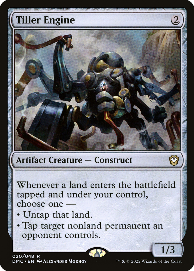 Tiller Engine MTG proxy card