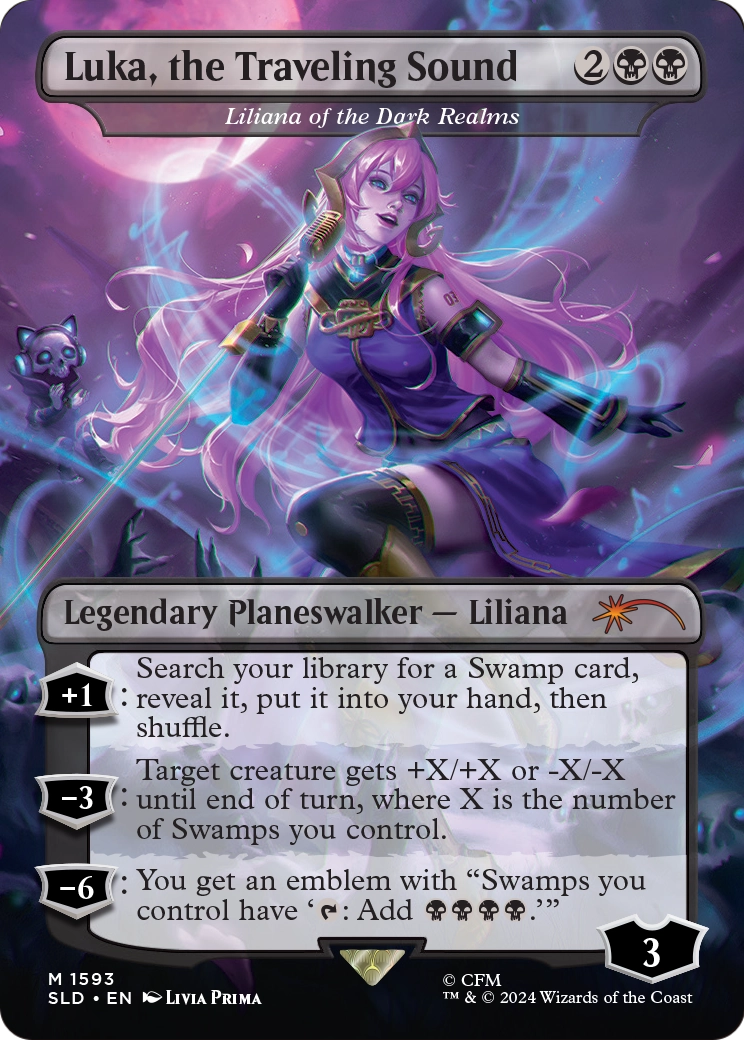 Liliana of the Dark Realms “Luka, the Traveling Sound” MTG proxy card