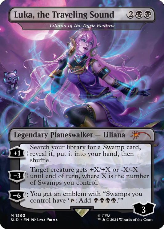 Liliana of the Dark Realms “Luka, the Traveling Sound” MTG proxy card