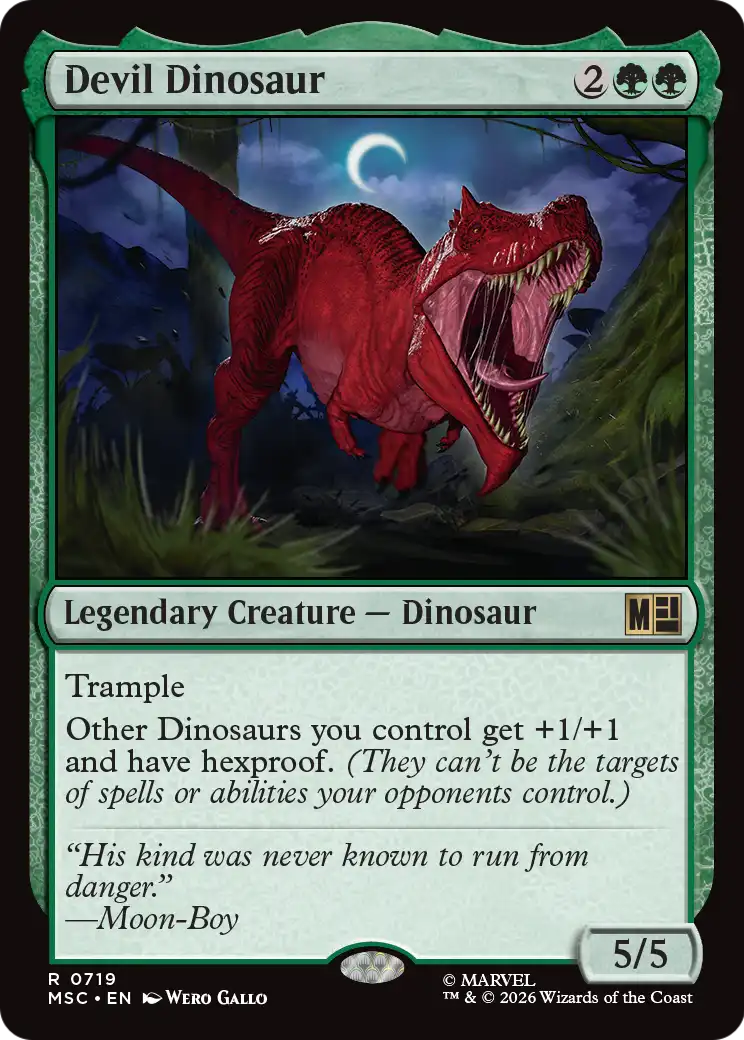 Devil Dinosaur MTG proxy card