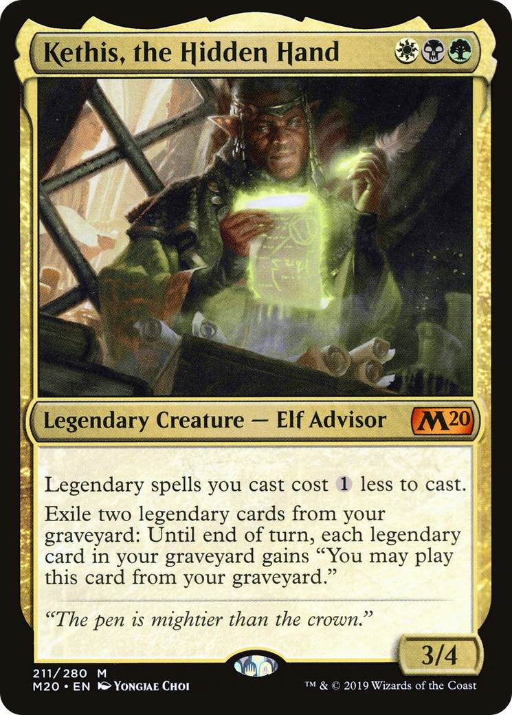 Kethis, the Hidden Hand MTG proxy card