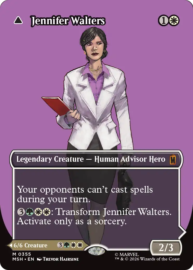Jennifer Walters // The Sensational She-Hulk MTG proxy card